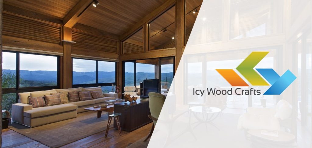 Branding for Icy Wood Crafts, a furniture store in Cochin.  