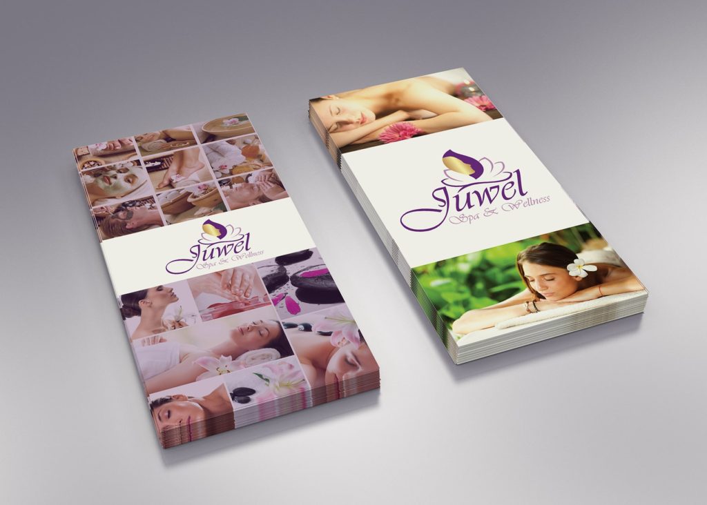 Leaflet design for Juwell Wellness Spa